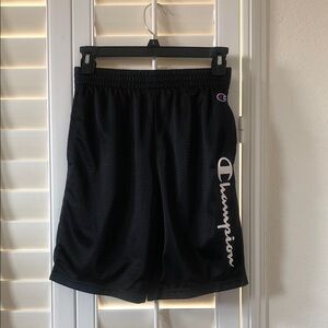 Champion Black Mesh Shorts